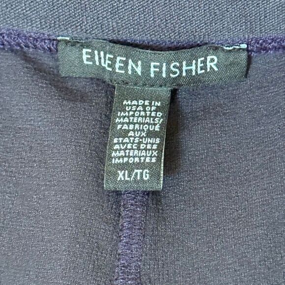 Eileen Fisher Flat Front Pull On Viscose Blend Pants in Charcoal - Women’s US X - Picture 3 of 11